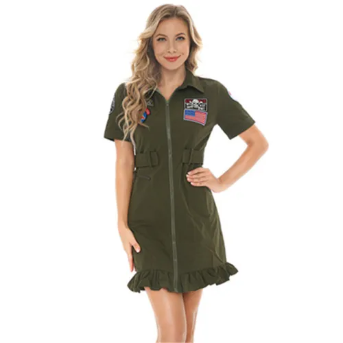 Flight Attendant Cosplay Uniforms Airline Stewardess Role-playing costumes PQ8435