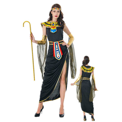 Ancient Egyptian Pharaoh costume Halloween Party Performance Cleopatra uniform PQ18609