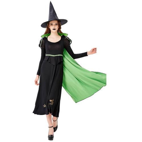 Evil Witch Outfit Halloween Fancy Dress Cosplay uniform COS Stage Costume PQ8325