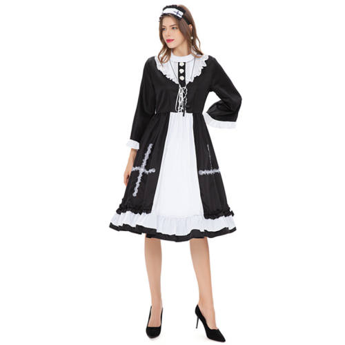 Halloween Virgin Mary plays the uniform of a French farm maid in costume PQ20049