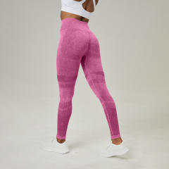 Women Solid Color Bubble Butt Yoga Trousers High Waist Sport Leggings PQ6219