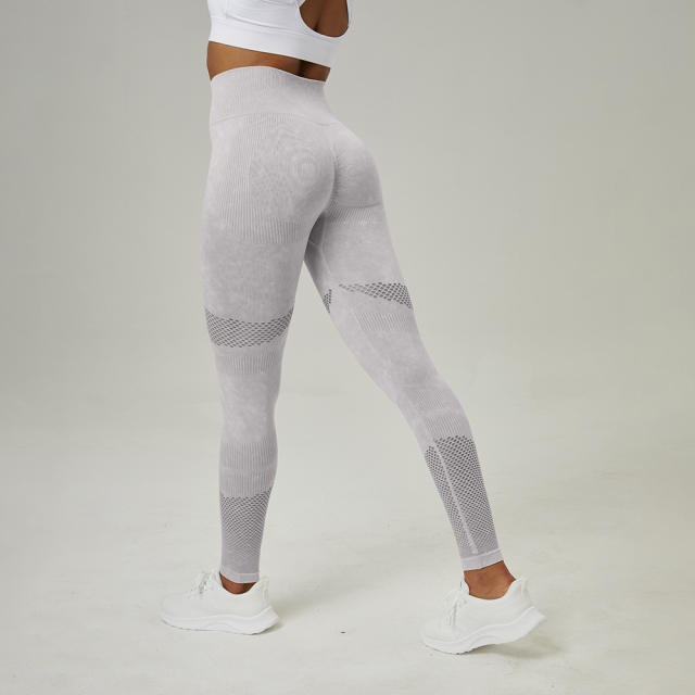 Women Solid Color Bubble Butt Yoga Trousers High Waist Sport Leggings PQ6219