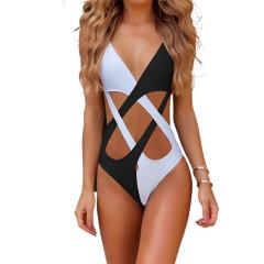 Women's Monokini Swimsuit One Piece Swimwear Cut-Out Bikini Design PQ4006