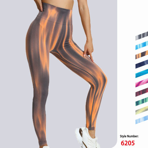 Women Seamless Bubble Butt Yoga Pants High Waist Aurora Sport Leggings PQ6205