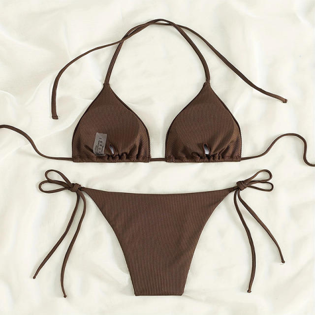 Triangle Bikini Bra For Women Sexy Solid Color Beach Wear PQ0231