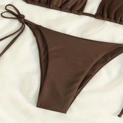 Triangle Bikini Bra For Women Sexy Solid Color Beach Wear PQ0231