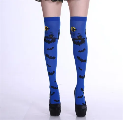 Women Halloween Steampunk Stockings Cosplay Night Club Wear PQ8999