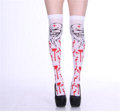 Women Halloween Steampunk Stockings Cosplay Night Club Wear PQ8999