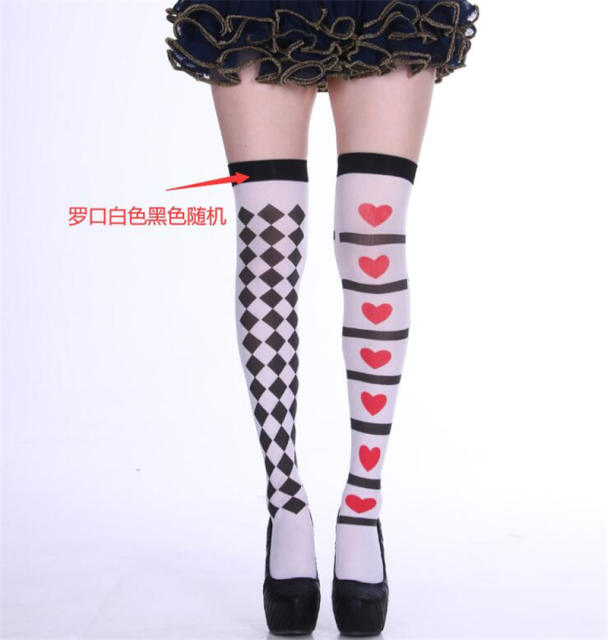 Women Halloween Steampunk Stockings Cosplay Night Club Wear PQ8999