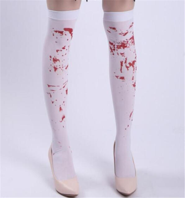 Women Halloween Steampunk Stockings Cosplay Night Club Wear PQ8999