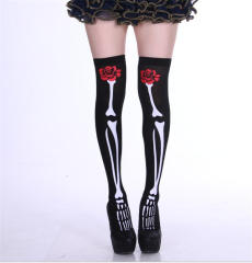 Women Halloween Steampunk Stockings Cosplay Night Club Wear PQ8999