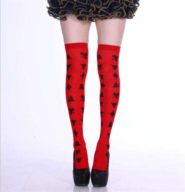 Women Halloween Steampunk Stockings Cosplay Night Club Wear PQ8999