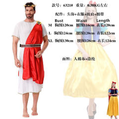 Medieval Cosplay Costumes for Greek kings Halloween role-playing Uniform PQ6321