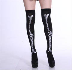 Women Halloween Steampunk Stockings Cosplay Night Club Wear PQ8999