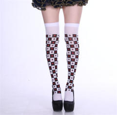 Women Halloween Steampunk Stockings Cosplay Night Club Wear PQ8999