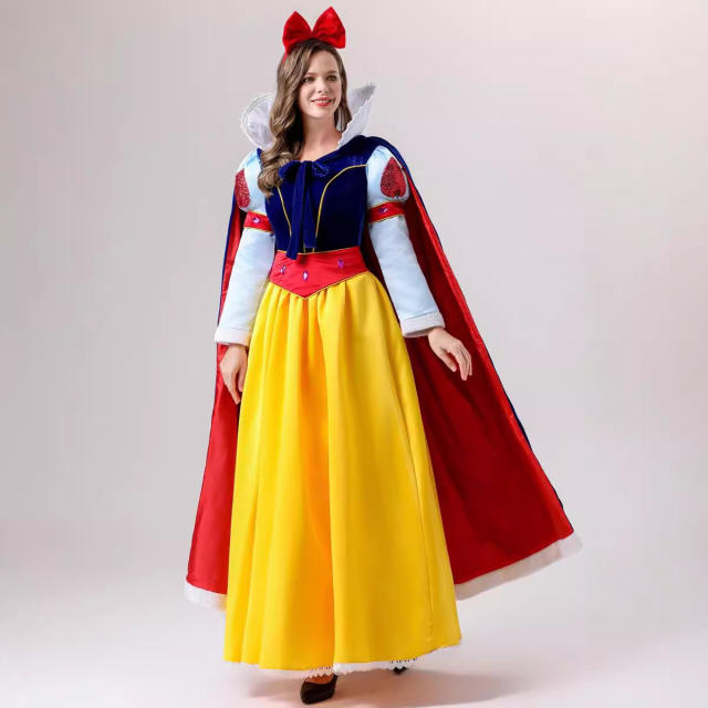 Snow White Costume Art Performance Uniform Amusement Park Fancy Dress PQ8759