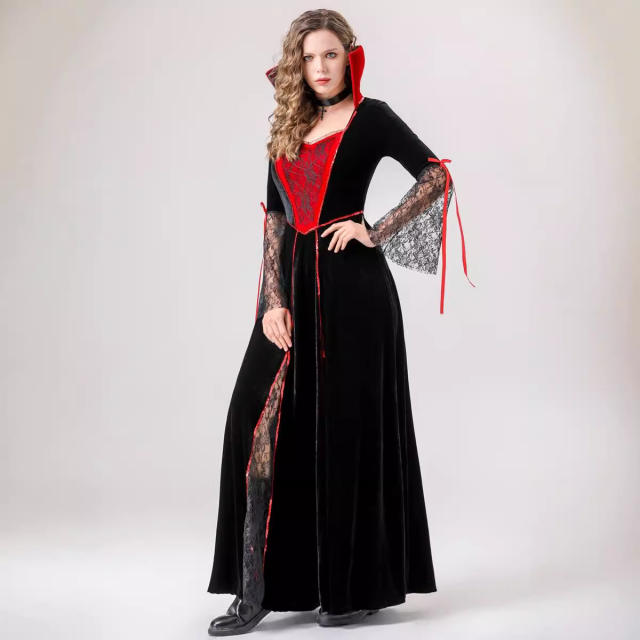 Halloween Costume Palace Dress Princess Cosplay Vampire Witch Uniform PQ8765