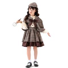 Detective Sherlock Holmes Suit Lolita Uniform British College Cosplay Costume PQ-TM500