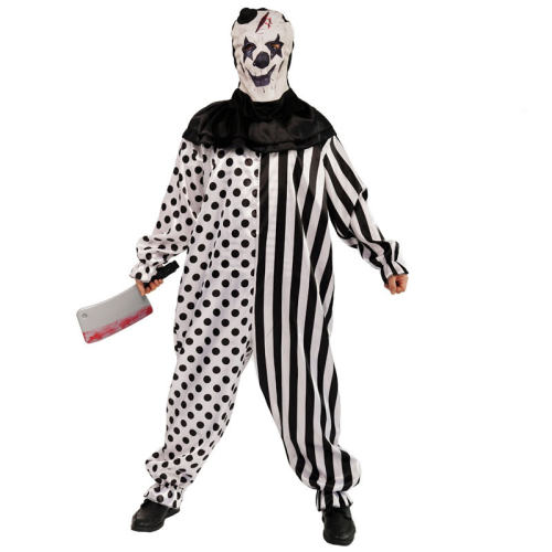 Halloween Adult Horror Fancy Dress Bloody Murder Clown Costume PQ-CC758
