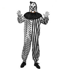 Halloween Adult Horror Fancy Dress Bloody Murder Clown Costume PQ-CC758