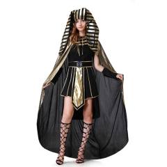 Egyptian Pharaoh Costume Halloween Fancy Dress Cleopatra Party Uniform PQ6313