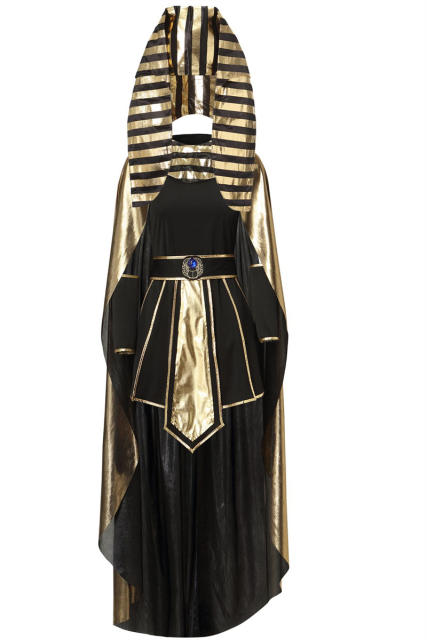 Egyptian Pharaoh Costume Halloween Fancy Dress Cleopatra Party Uniform PQ6313