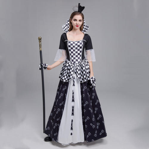 Carnival Poker Queen Costumes Cosplay Halloween Fancy Dress PQ8693