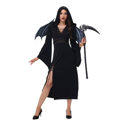 Halloween Gothic Witch Outfit Fancy Dress Cosplay uniform COS Costume PQ3420