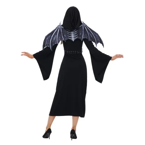 Halloween Gothic Witch Outfit Fancy Dress Cosplay uniform COS Costume PQ3420