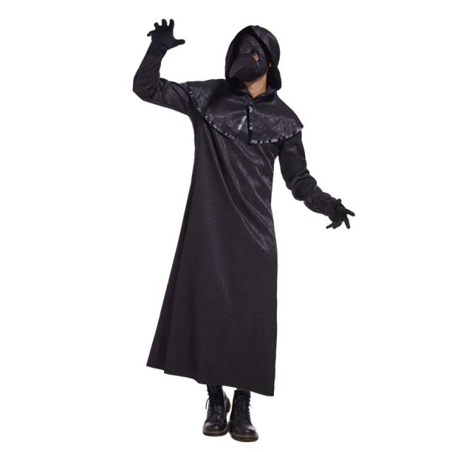 Medieval European Plague Bird Doctor Halloween Role Stage Performance Costume PQ3388