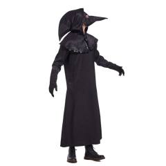 Medieval European Plague Bird Doctor Halloween Role Stage Performance Costume PQ3388