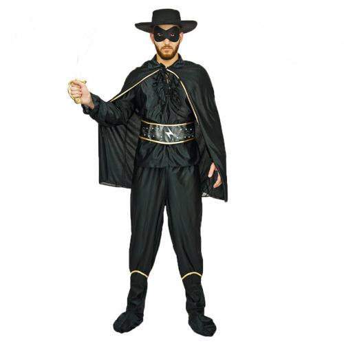 Halloween Men's Zorro Costume Stage Performance Cosplay Clothing PQ-CC763