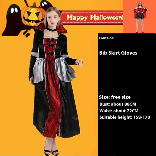 Halloween Vampire Uniform Witch Outfit Ghost Cosplay Costume PQ1021