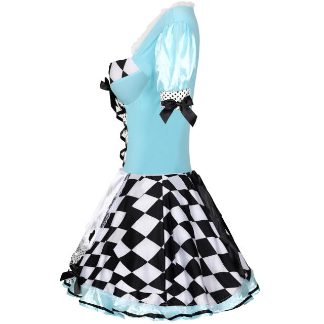 Carnival Maid Cosplay Costume Alice in Wonderland Fancy Dress PQ1901
