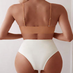 Bikini Set with Underwire Bandeau Top Swimsuit for Womens Swimwear PQ-BK108