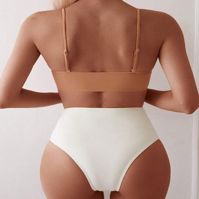 Bikini Set with Underwire Bandeau Top Swimsuit for Womens Swimwear PQ-BK108