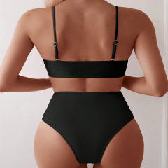 Bikini Set with Underwire Bandeau Top Swimsuit for Womens Swimwear PQ-BK108