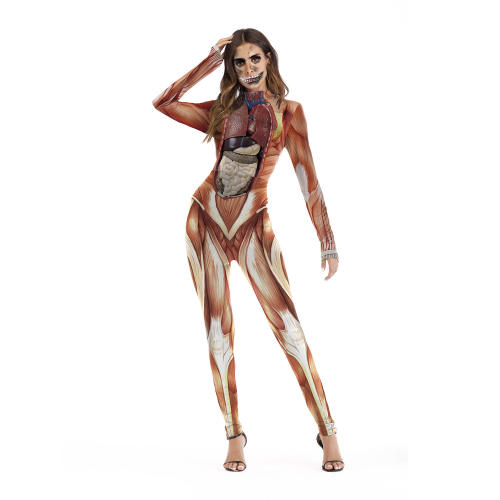 Realistic Human Body Structure Jumpsuits Halloween Costumes Funny Costumes PQB142-009