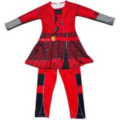 Descendants Costume Child Halloween Cosplay Uniform Kid Role Playing Jumpsuit PQ4156