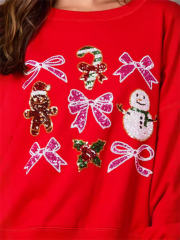 Christmas Sweaters For Women Santa Claus Knitwear Xmas Tops PQ7006