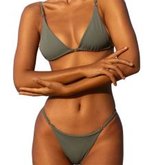 Sexy Triangle Bikini Micro Swimwear for Women Two Pieces Bathing Suit PQ5082