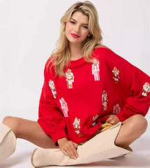 Christmas Sweaters For Women Santa Claus Pullover Xmas Tops PQ7007