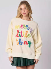 Corduroy Christmas Sweaters For Women Santa Claus Pullover Xmas Tops PQ416