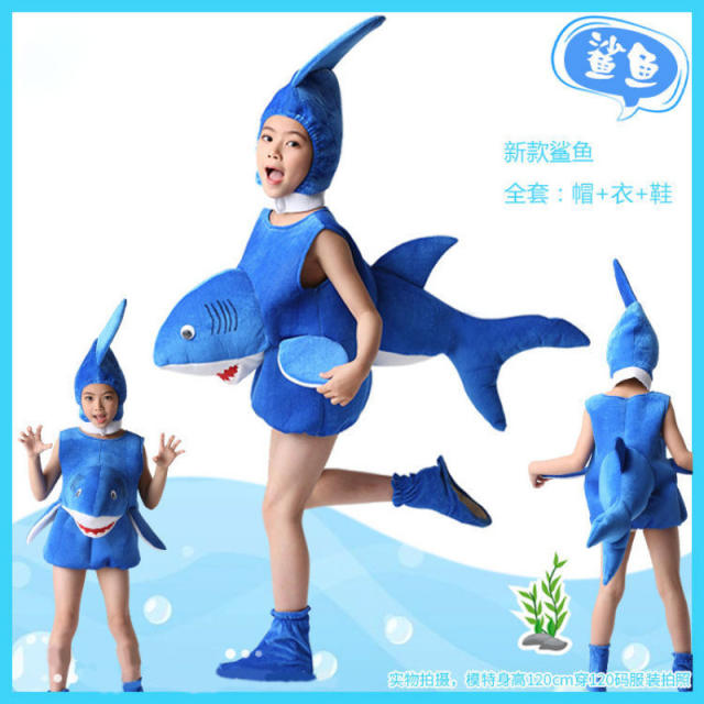 Marine Animal Performance Costume Halloween Underwater World Biological Theme Uniform PQ9667