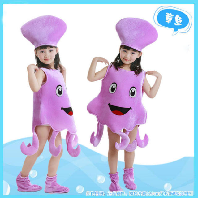Marine Animal Performance Costume Halloween Underwater World Biological Theme Uniform PQ9667