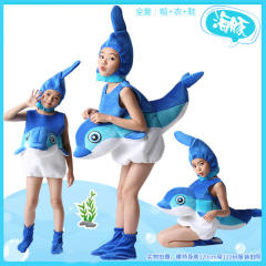 Marine Animal Performance Costume Halloween Underwater World Biological Theme Uniform PQ9667
