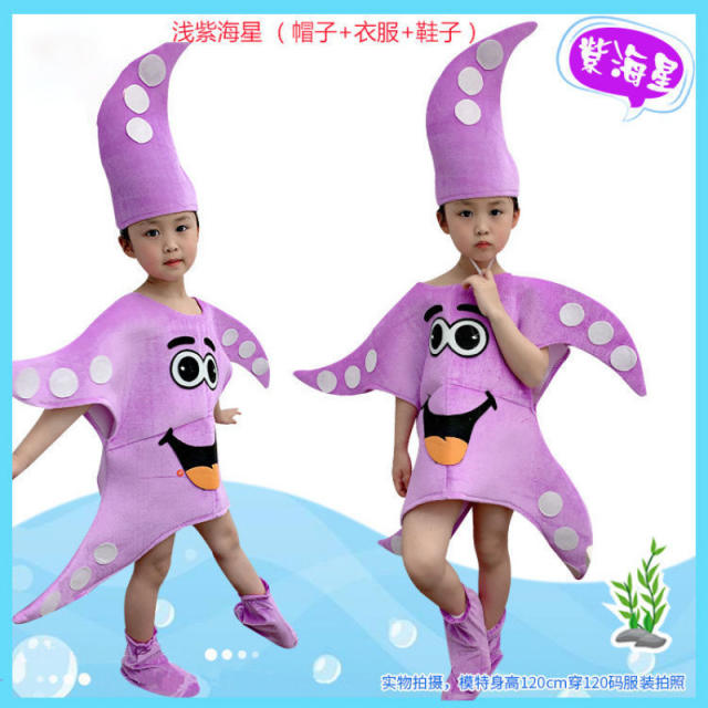Marine Animal Performance Costume Halloween Underwater World Biological Theme Uniform PQ9667