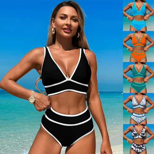 Women's Bikini Swimsuit Set Two Pieces Swimwear for Female Bathers PQ2507