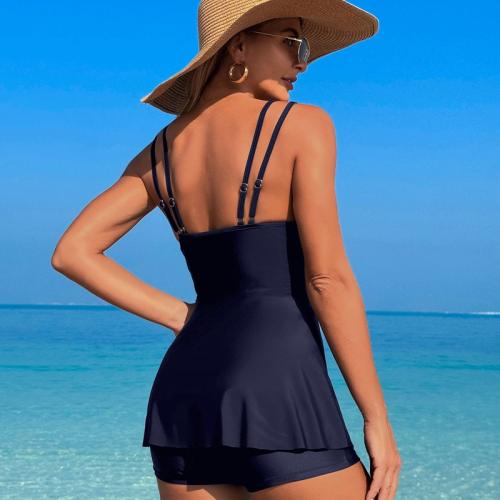Women's Palm Tree Print Summer Tankinis Retro Swimwear Vintage Bathing Suit PQ2515