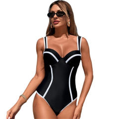 2025 Fashion Slim One Piece Swimwear for Womens Retro Bathers PQ2508